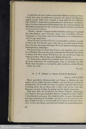 Johann Friedrich  Hartknoch an August Wilhelm von Schlegel, Jena, 14.02.1799