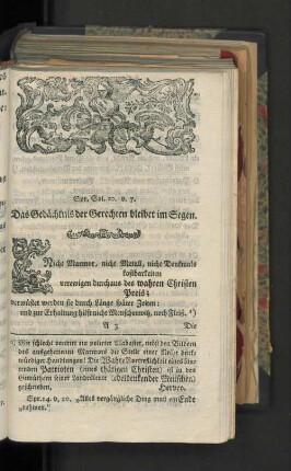 Das Gedächtnis der Gerechten bleibet im Segen.