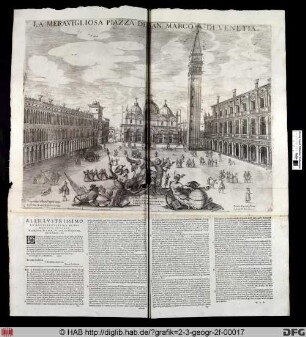 Der Markusplatz in Venedig.