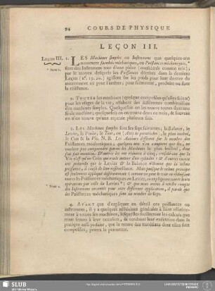 Leçon III