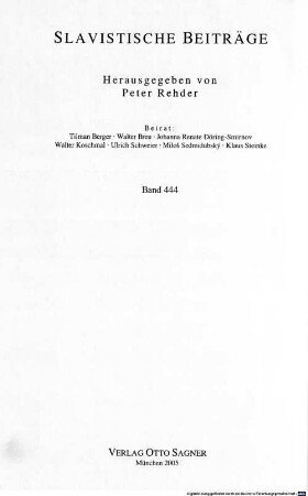 Schiller und die Slaven