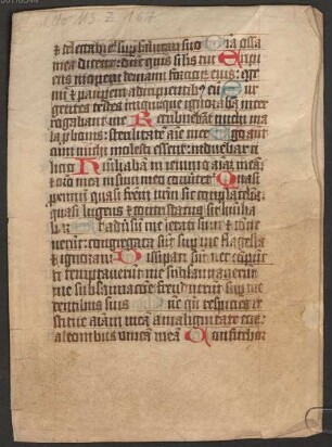 Psalmtext - Dombibliothek Freising Alto MS Z 00167