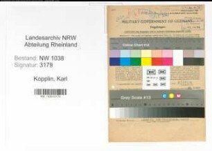 Entnazifizierung Karl Kopplin , geb. 03.06.1904 (Lehrer)