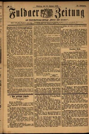 Ausgabe vom Montag, den 20. Januar 1896.