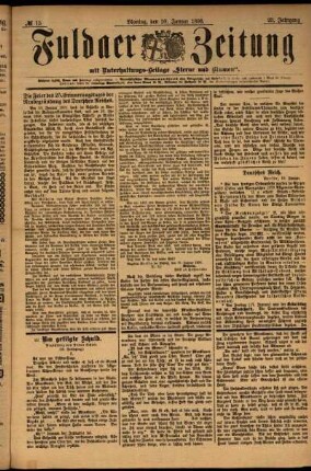 Ausgabe vom Montag, den 20. Januar 1896.