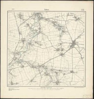 Meßtischblatt 2750 : Lützen, 1905 : Lützen. - Aufn. 1904. - 1:25000. - [Berlin]: Reichsamt für Landesaufnahme, 1905. - 1 Kt.
