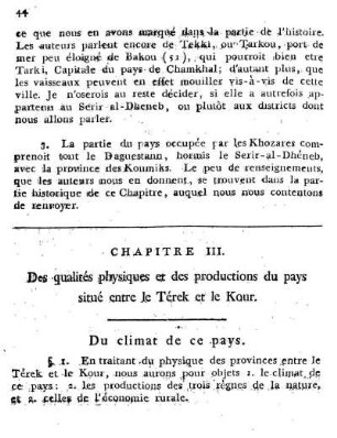 § 1. Du climat de ce pays