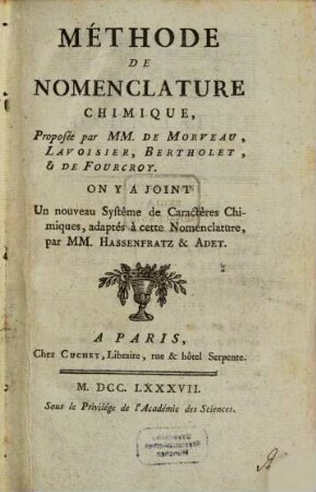Méthode de nomenclature chimique