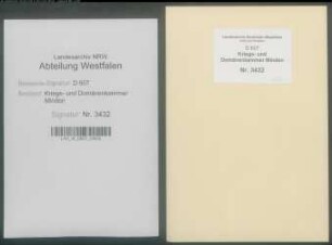 Bau und Reparatur der geistlichen Gebäude zu Bockhorst (Amt Ravensberg)