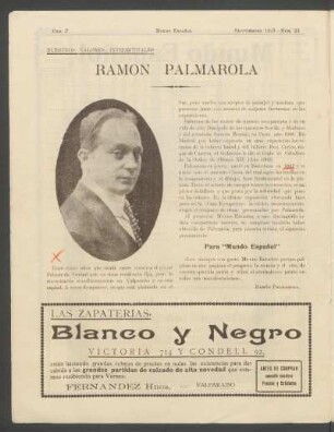 Nuestros valores intelectuales: Ramón Palmarola