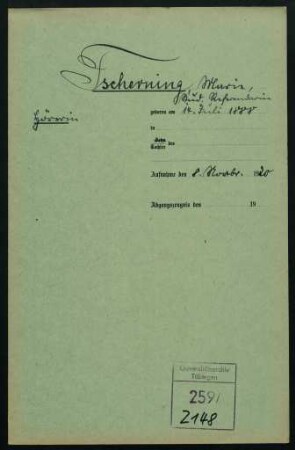 Marie Tscherning (1888-1944)