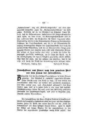Zuwachssteuer und Steuer nach dem gemeinen Wert vor dem Forum der Interessenten