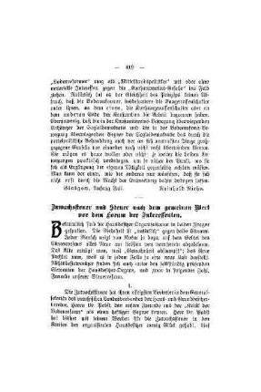 Zuwachssteuer und Steuer nach dem gemeinen Wert vor dem Forum der Interessenten