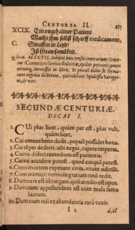 Secundae Centuriae.