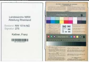 Entnazifizierung Franz Kattner , geb. 15.05.1916 (Schlosser)