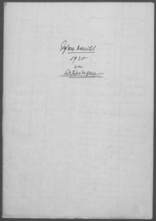 Wippingen-Lautern: Pfarrbericht 1930