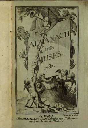 Almanach des muses : ou choix des poésies fugitives. 1782
