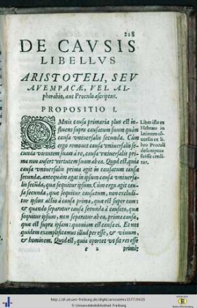 De causis libellis aristoteli…