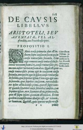 De causis libellis aristoteli…