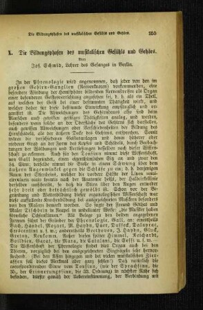 ¬Die¬ Bildungsphasen des musikalischen Gefühls und Gehörs