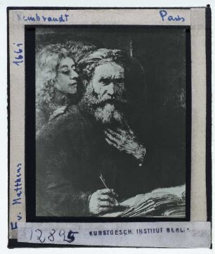 Rembrandt, Der Evangelist Matthäus und der Engel (Paris Louvre INV 1738)