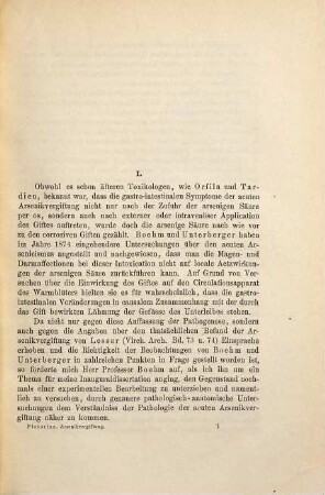 Beiträge zur Pathologie der acuten Arsenikvergiftung : Marburger Inaug.-Diss.