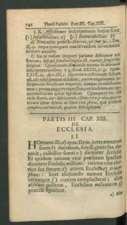 Cap. XIII. De Ecclesia