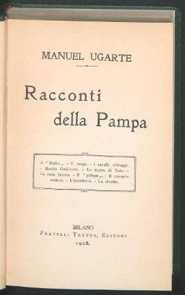 Racconti della Pampa