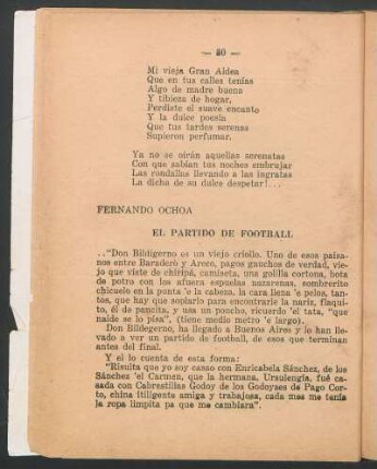El partido de football