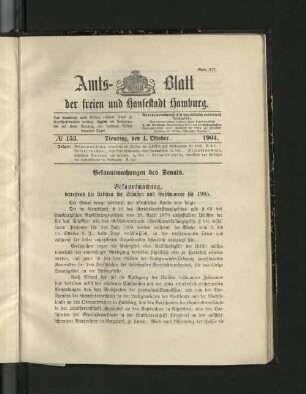 No. 153, 4. Oktober 1904.