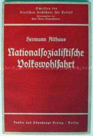 Informationsschrift über die Aufgaben der NS-Volkswohlfahrt