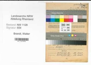 Entnazifizierung Walter Brandt , geb. 17.10.1922 (Polizist)