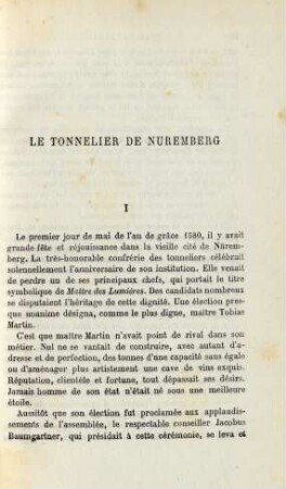 Le tonnelier de Nuremberg