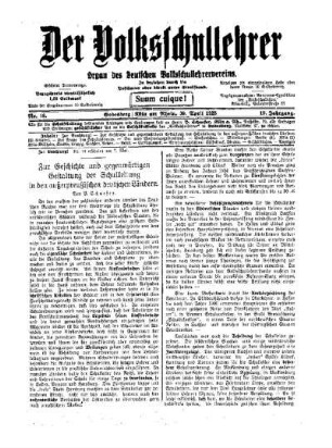 Zur Geschichte und gegenwärtigen Gestaltung der Schulleitung in den außerpreußischen deutschen Ländern
