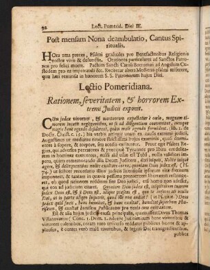 92-103, Lectio Pomeridiana.-Cogitatio.
