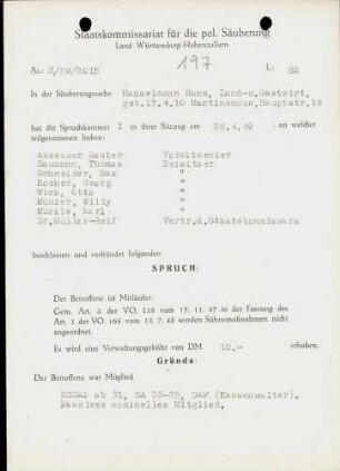 Hanselmann, Hans