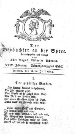 28. Stueck, 11. Juli 1825