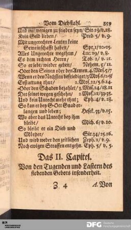 Das II. Capitel. Von den Tugenden und Lastern des siebenden Gebots insonderheit.