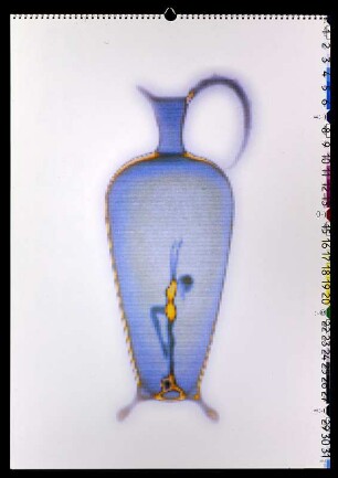 Röntgenaufnahme Vase (Röntgenaufnahme am Flughafen), Kalenderblatt CY-NX