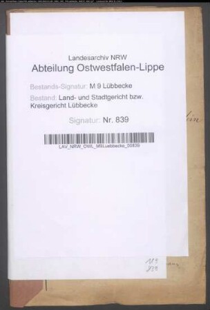 Erblasser: Löwenstein, David; Erblasser: Löwenstein, Henriette, geb. Dammann: