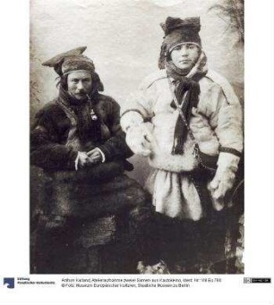Atelieraufnahme zweier Samen aus Kautokeino