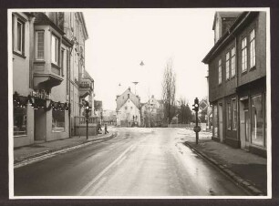 Blick von der Hornschen Straße auf die Paulinenstraße. Detmold. Hornsche Straße