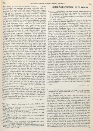 922 [Rezension] Diesner, Hans-Joachim, Die Auswirkungen der Religionspolitik Thrasamunds und Hilderichs auf Ostgoten und Byzantiner
