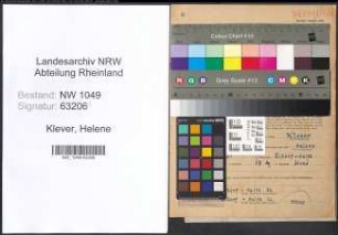 Entnazifizierung Helene Klever , geb. 03.05.1891 (Haendlerin)
