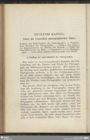 a. Einfluss der Individualität des Photographen.