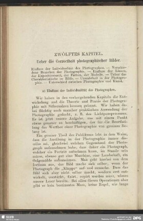 a. Einfluss der Individualität des Photographen.