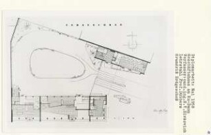 Geschäftshaus am Ku-damm, Berlin-Charlottenburg (Diplomarbeit bei Kurt Dübbers): Grundriss Erdgeschoss 1:100
