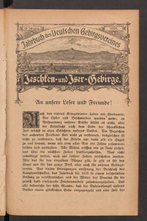 An unsere Leser und Freunde