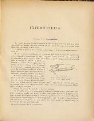 I cefalopodi viventi nel Golfo di Napoli : sistematica ; monografia, 1. Text