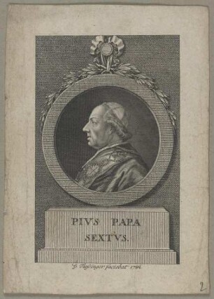Bildnis des Papst Pivs VI.